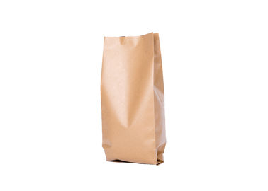China Brown White Kraft Paper Plastic Paper Bags Wholesale UV Priting 17 Thread Thick supplier