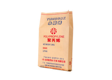 China Single / Double Stitched Laminated Plastic Cement Paper Bag , Heat Seal Paper Bags supplier