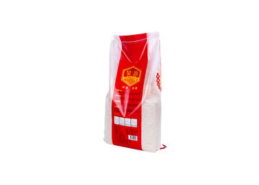 China Flexible Plastic Rice Packging Bags Bopp Lamination PP Woven Bags with Leak Hole supplier