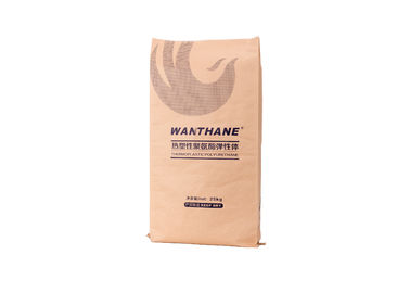 China Food Grade Flat Kraft Paper Bags , Pp Woven Packing Heat Seal Foil Bags 25 Kg supplier