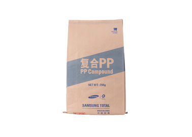 China Multiwall Brown Kraft Paper Food Grade Bags With Heat Sealing Colour Printing Custom supplier