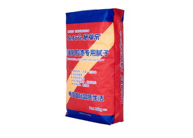 China Vacuum Valve Sealed Bags Square Bottom With 70 - 80gsm Impact Resistance Kraft Paper supplier