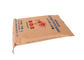 Multiwall Kraft Paper Food Packaging Custom Printed Bags Single / Double Stitched supplier