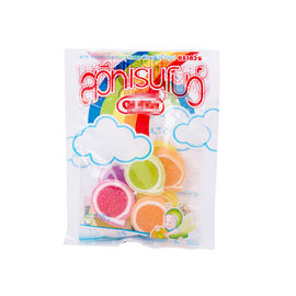China Soft Sweets Sugar Packing Bags With Clear Window Custom Full Color Printing supplier