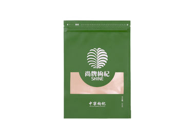 China Stand Up Pouch With Window , 19 Thread Thick Food Grade Resealable Plastic Bags supplier