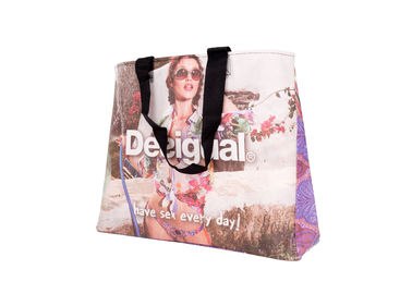 China Colorful Recycle Woven Cloth Woven Shopping Bags For Brand Retail Shops Custom Printed supplier