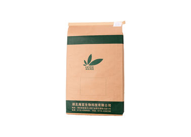China Side Gusset Kraft Polypropylene Food Grade Bags 25kg Loading Weight High Strength supplier