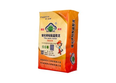 China Custom Printed Valve Sealed Bags With Anti Uv High Strength Polypropylene Material supplier