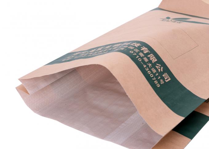 Kraft Paper Laminated Pp Woven Food Grade Bags For Packaging Flour