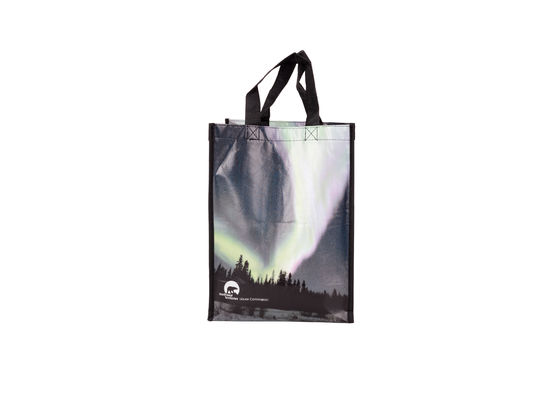 Laminated Non Woven Recycled Shopping Bags , Handled Promotional Retail Shopping Bags